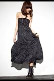 amore ( アモーレ ）雪柄ブラックマキシ丈ワンピース 2011年 Glamorous Long Dress Black