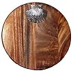 Wood Scallop Cheese Cutting Board 13"D