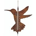 Flamed Copper Hummingbird Thermometer