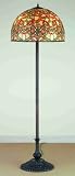 Meyda Tiffany 64in. High Jade Scroll Floor Lamp 52182
