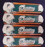 Ceiling Fan Designers 52SET-NFL-MIA NFL Miami Dolphins Football 52 In. Ceiling Fan Blades Only