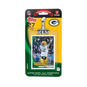Topps NFL Green Bay Packers 2011 Super Bowl 45 Champions Team Set