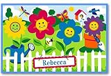 Olive Kids Happy Flowers Bedding Coordinating Personalized Placemat