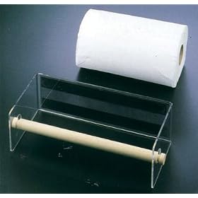 <b>Wall Mounted Paper Towel Holder - Acrylic Magnetic - (Clear/Natural)</b>