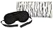 The Happy Company Happy 00200 Microwaveable Therapeutic Eye Mask, Black and Eye Pillow, Zebra, Set of 2