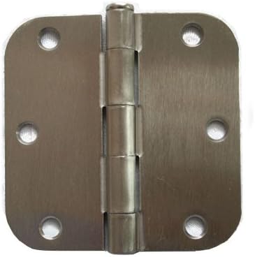 Pack of 30 Olympia Hardware 3558-SN 3.5X3.5 5/8" Radius 2.2mm Thickness Door Hinge Satin Nickel