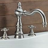 Justyna Satin Nickel Fia Roman Tub Set with Hand Shower 41MBC6D919L. SL160 Justyna Satin Nickel Fia Roman Tub Set with Hand Shower