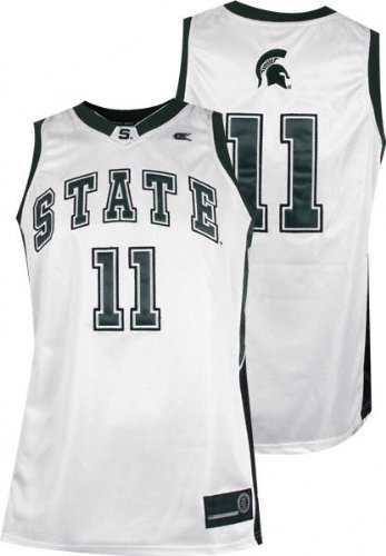 Buy Michigan State Spartans White Endline Basketball Jersey