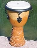 COMFORT RING SOLID WOOD BOLT TUNABLE PROFESSIONAL DJEMBE HAND DRUM BEAUTIFUL DOLPHIN OCEAN ART!