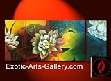 Abstract Art Feng Shui Painting Orchid Flower Oil Painting