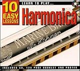 Learn To Play Harmonica: 10 Easy Lessons (Book, CD & Poster)