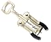 Pedrini Black & Satin 7" Corkscrew with Soft Grip Handle