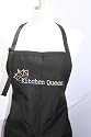 Black "Kitchen Queen" Embroidered Apron