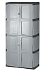 Rubbermaid 72-Inch Four-Shelf Double-Door Resin Storage Cabinet #7083