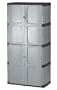 Rubbermaid 7083 72-Inch Four-Shelf Double-Door Resin Storage Cabinet