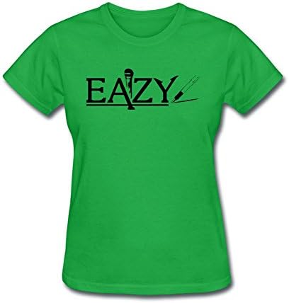 OKGOOP Women's Lectro Eazy E N.W.A. Hip Hop Group Music Forest Green T-shirt