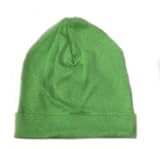 New Jammies Organic Cotton Flip Rim Beanie Carrot Top Green