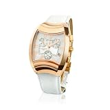 Lancaster White Universo Chrono Large Gold Plated Watch by Lancaster