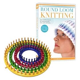 Knifty Knitter Round Loom 4 Set & American Knitter's How-To DVD