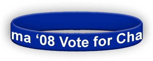 Click here to buy New Obama '08 Vote for Change Wristband.