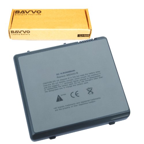 Bavvo 8-chamber Laptop Battery for Apple PowerBook G4 m5884 Titanium DVI Powerbook G4 15 A1012 M6091 M8511