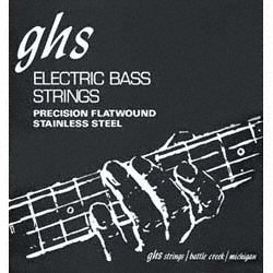 GHS Strings Electric Bass Set Flatwound Medium Stainless Steel 4 string Long Scale