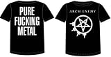 ARCH ENEMY T-SHIRT - PURE FUCKING METAL 'BEST PRICE' - ARCH ENEMY T-SHIRT NEW!