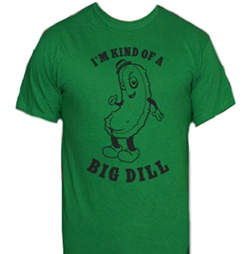 I'm Kind of a Big Dill T-Shirt-Funny Pickle shirt-Large-Kelly Green