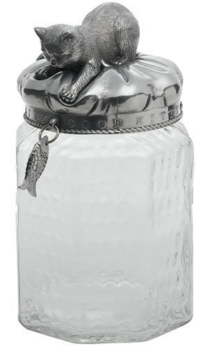 Arthur Court Cat 13-Inch Treat Jar