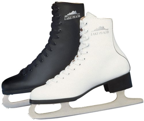 Lake Placid Mens Leather Line Figure Skates