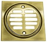 Antique Brass Shower Drain Strainer Trim Kit Plate