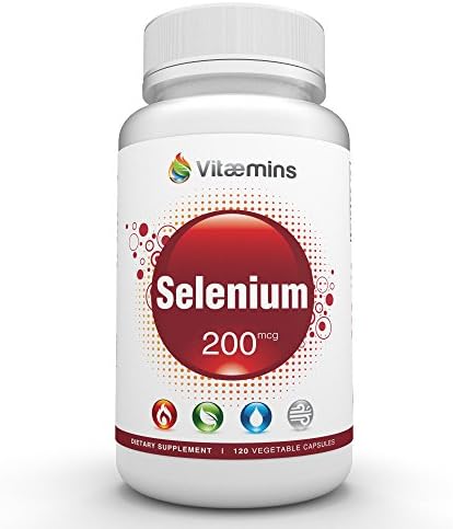 Selenium - 200mcg - Support for Thyroid, Prostate, Heart &amp; Immune System Health - Potent Antioxidant Defense - PREMIUM Quality - 120 Vegetarian Capsules