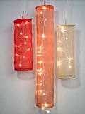 Organza Lichterschlauch Lichterkette 20 Lichter orange