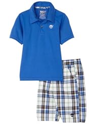 Timberland Boys 2-7 Plaid Short Set