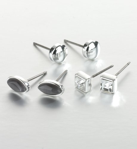 3 Pairs of Assorted Stud Earrings