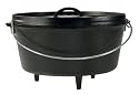 Lodge Logic 8-Quart Pre-Seasoned Cast-Iron Camp Dutch Oven