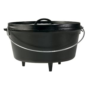 Lodge Logic 8-Quart Pre-Seasoned Cast-Iron Camp Dutch Oven