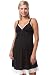 Belabumbum Lotus Lace Black Maternity/Nursing Nightgown