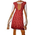 Elegant Printed 3Pce Suit - With Legging And Printed Dupatta | SIZE XL | Color Multicolour