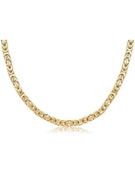 14K Solid Yellow Gold Bizantina Chain 6.0 mm Wide 24 Inches Long