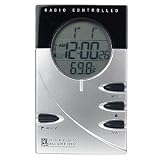 Oregon Scientific RM962A Atomic Time Travel Clock with Indoor Thermometer