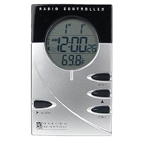 Oregon Scientific RM962A Atomic Time Travel Clock with Indoor Thermometer by Oregon