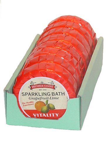 Dresdner Vitality Bath Tablets with Grapefruit - Lime, 8 X 2.6 Ounces (Pack of 2)