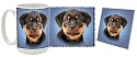 Rottweiler Pup Mug & Coaster Gift Box Combo - Dog/Puppy/Canine Edition Beverage Drinkware