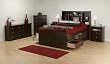 Prepac Tall Double/Queen Storage Headboard, Espresso