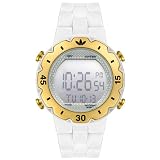 adidas Unisex Digital White Rubber Watch #ADH1938