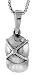 Sterling Silver Baseball Cap Charm, 1 (25mm).