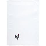 Rooster Waffle Weave Tea Towel