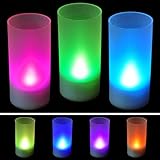 New Flicking Led 7 Color Change Flameless Flicking Light Candle (Usa)