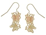 Black Hills Gold 10K Butterfly Earrings